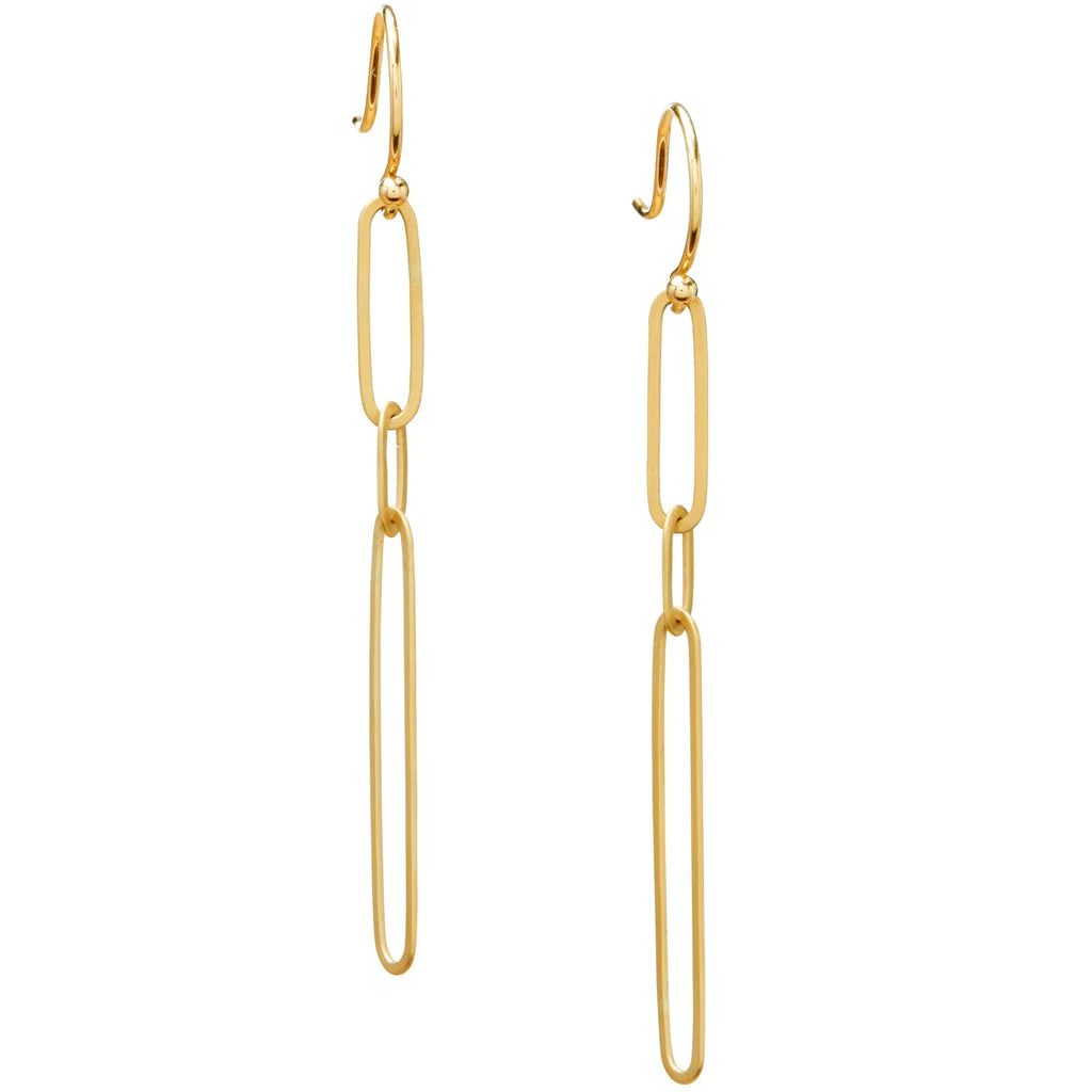 Ovalong Chain Earrings