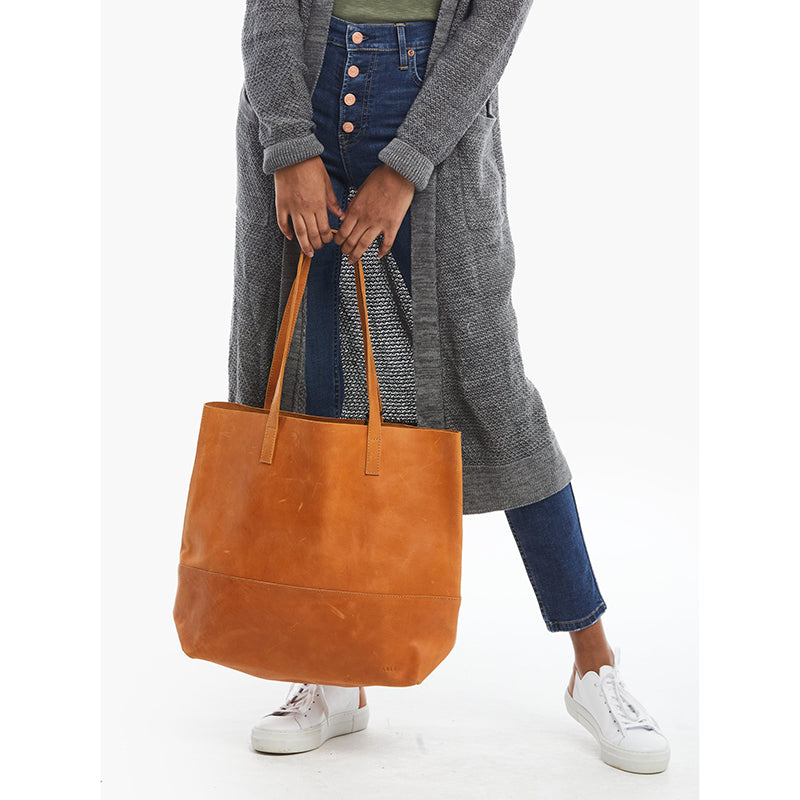 Mamuye Classic Tote Bag - Cognac