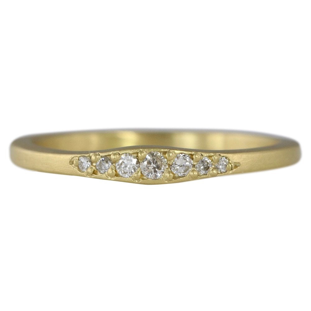 14K Taper Diamond Band