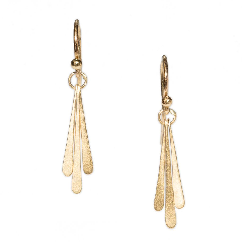Triple Fringe Drop Earrings