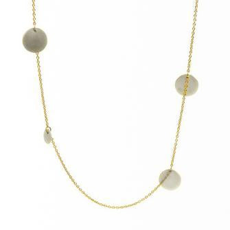 Mixed Metal Confetti Strand Necklace