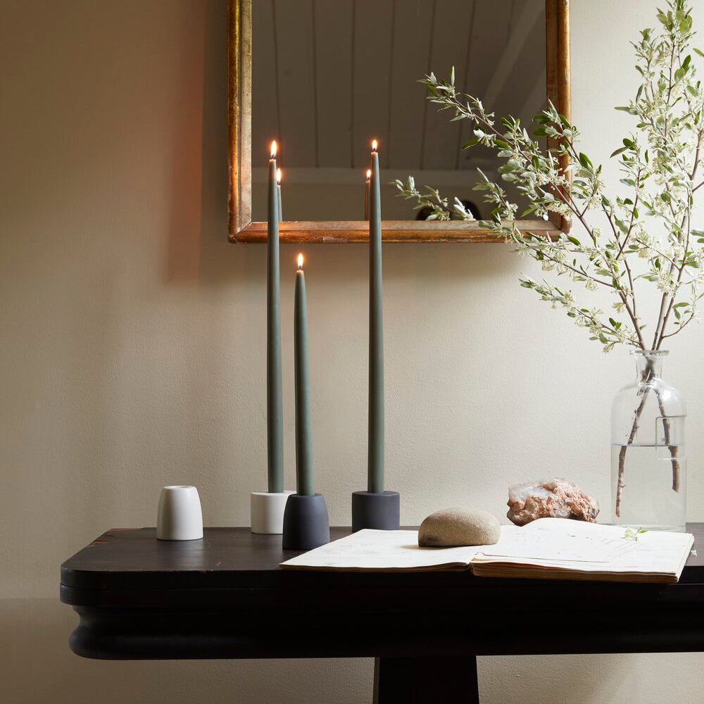 Petite Ceramic Taper Holder (Smoke)