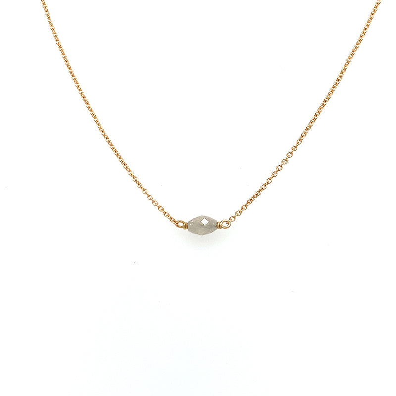 Sweet Diamond Bead Necklace