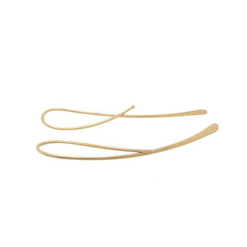 14k Swoop Hoops
