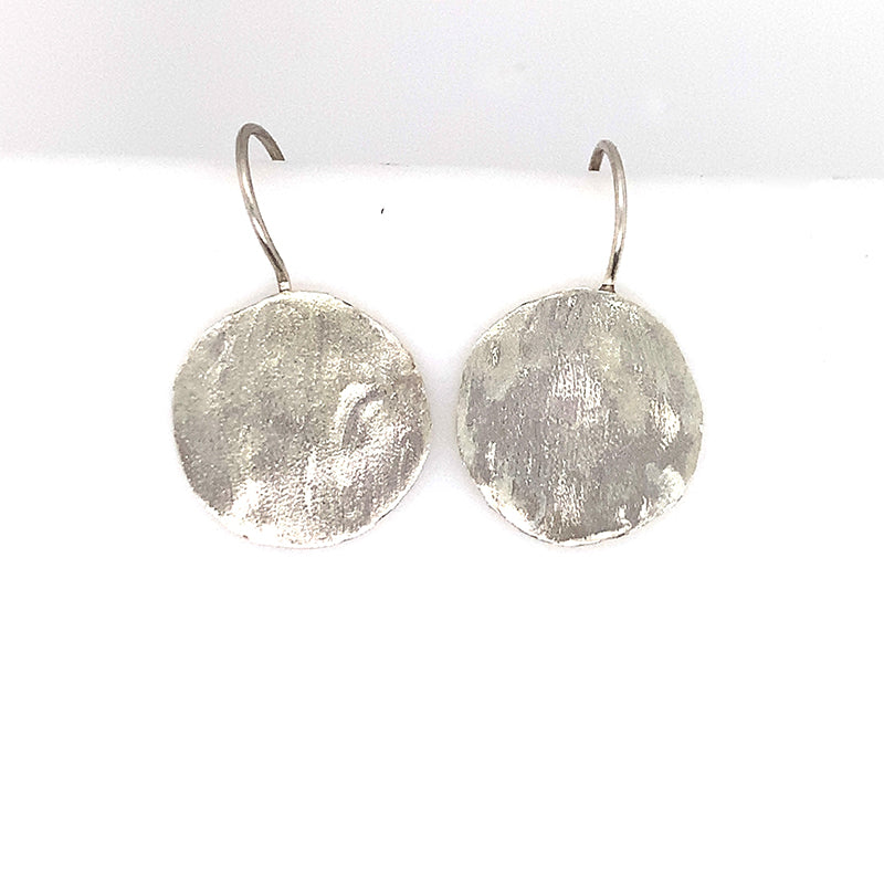 Sterling Coin Dangle Earrings
