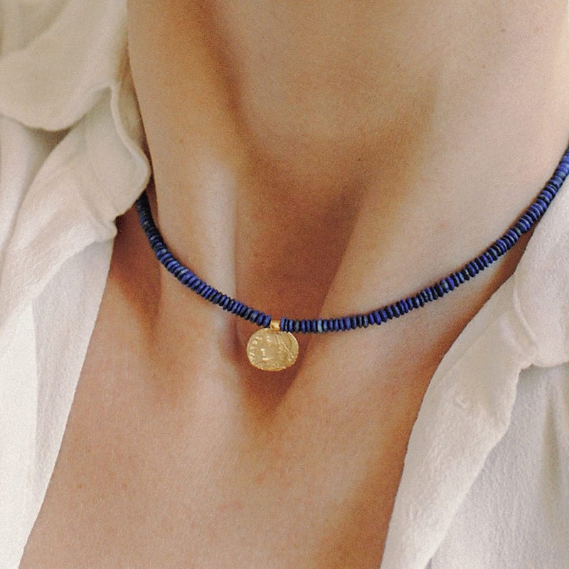 Relic Coin Beaded Necklace