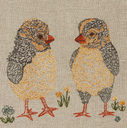 Baby Chickens Tea Towel