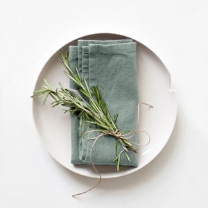 Linen Napkins - Set/2 - Green Milieu