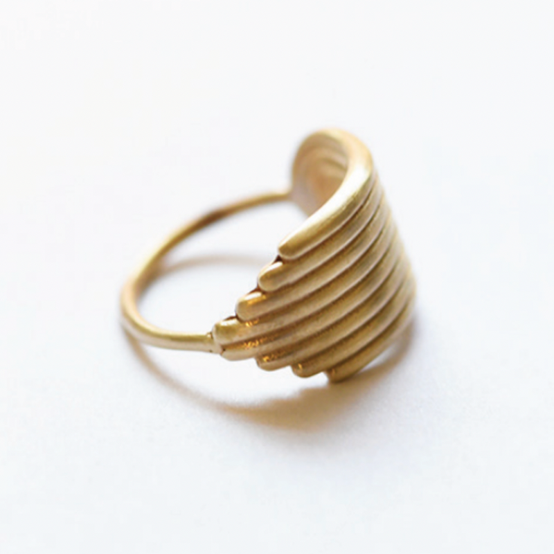 East West Rainbow Deco Ring