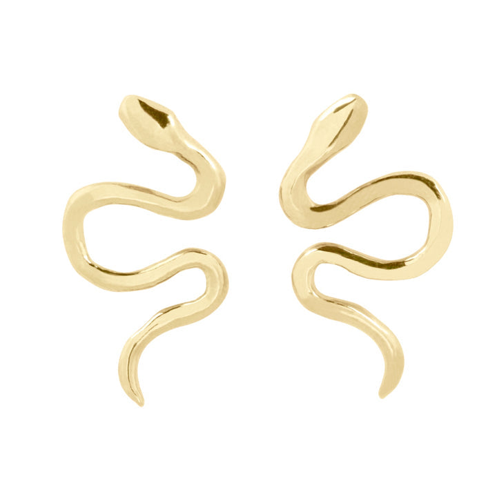 Brass Serpent Studs