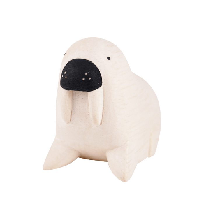Tiny Wooden Walrus