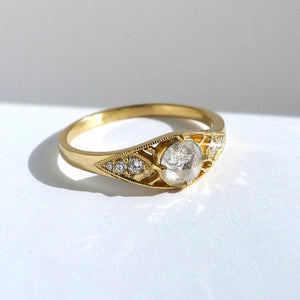 Isadora Light Grey Diamond Ring