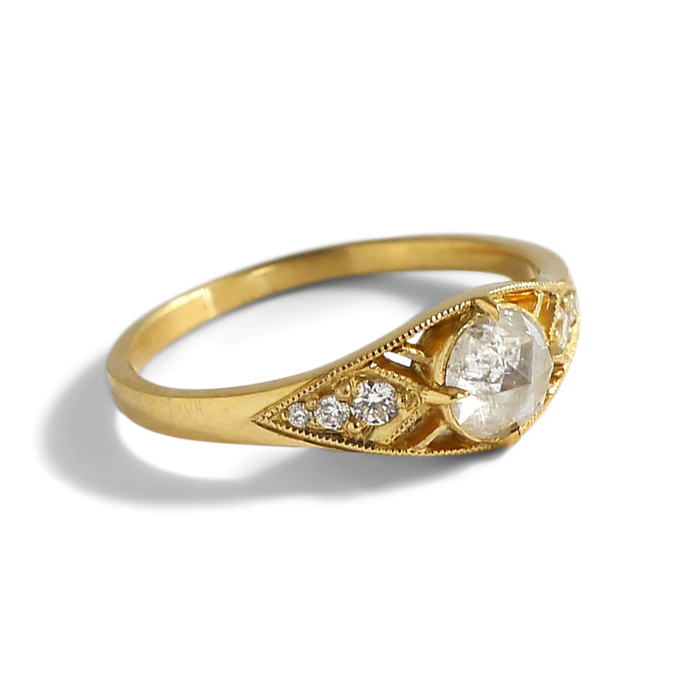 Isadora Light Grey Diamond Ring