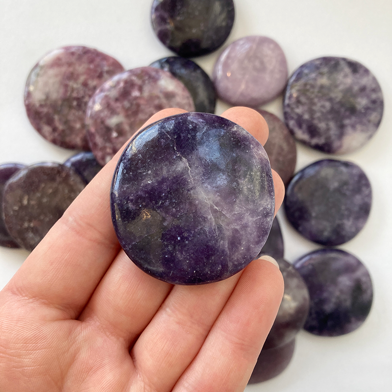 Lepidolite Worry Stone