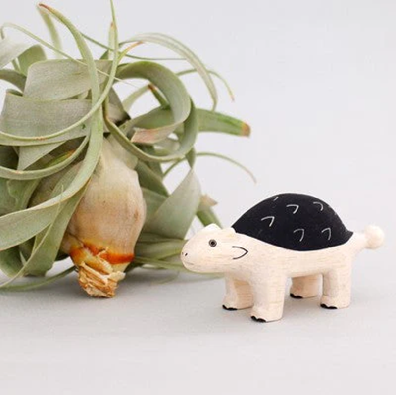 Tiny Wooden Dino Ankylosaurus