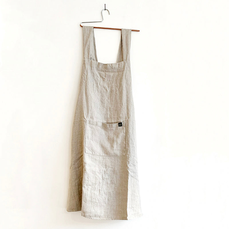 Haomy Pinafore Apron Natural