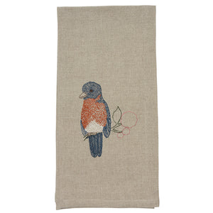 Eastern Bluebird Tea Towel