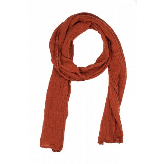 Linen Scarf - Brick