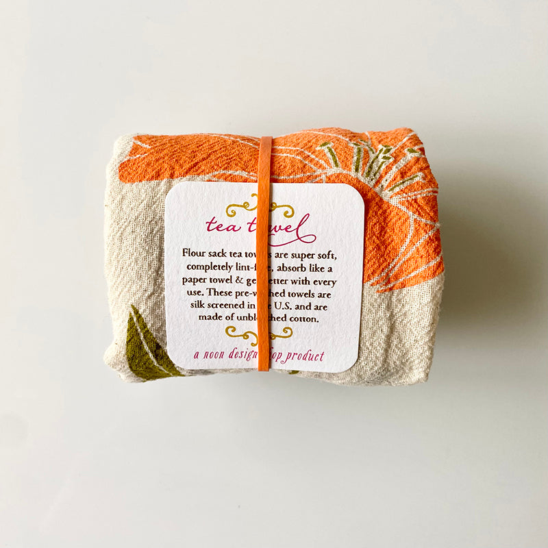 California Poppy Tea Towel