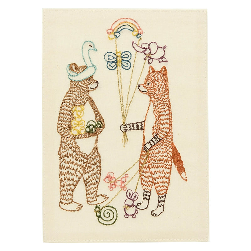 Balloon Animals Embroidered Card