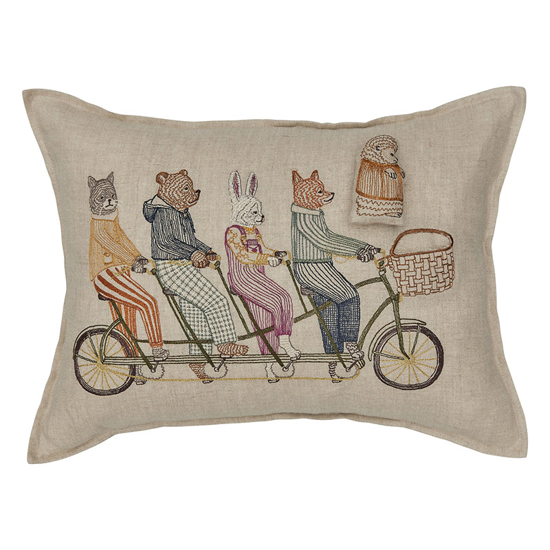 Tandem Bike Pocket Pillow