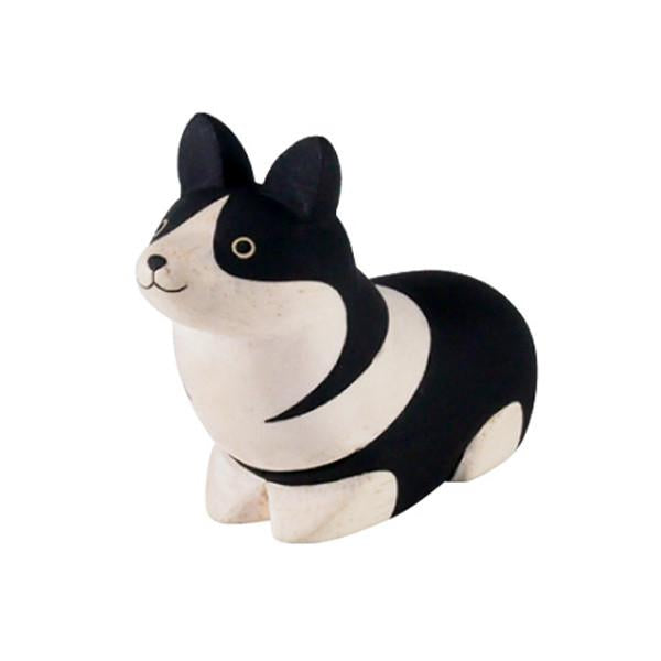 Tiny Wooden Corgi