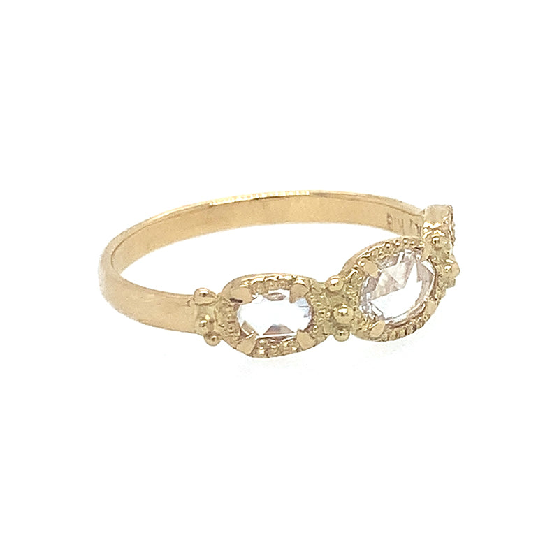 18k Dew Garland Diamond Ring