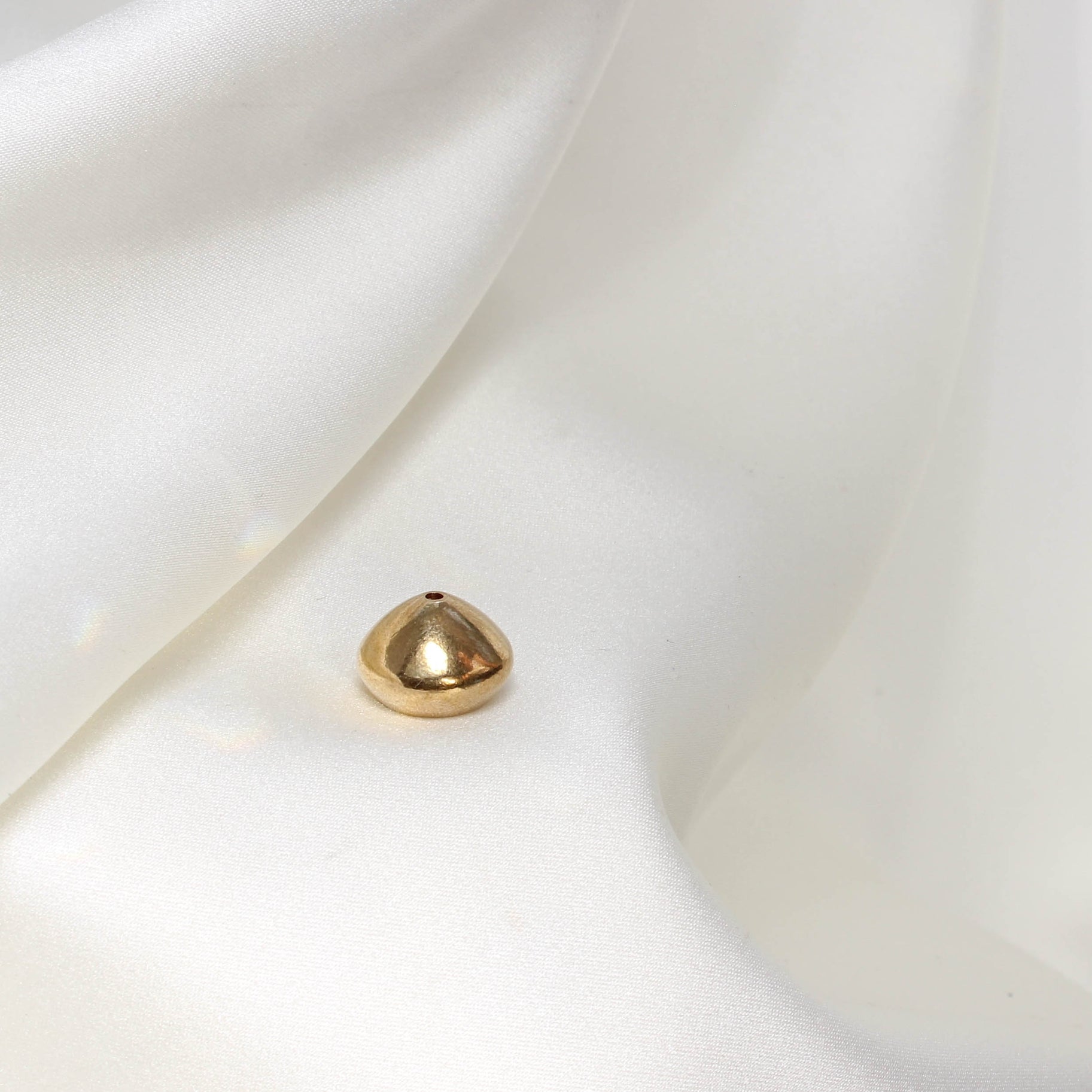 Tiny Brass Incense Holder - Short Dome