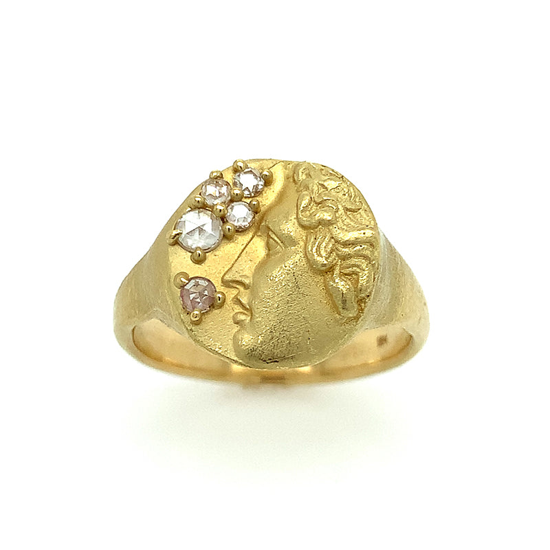 Flawless Pollux Signet Ring