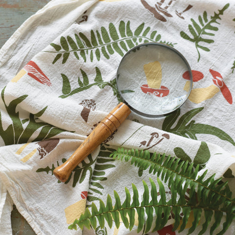 Forest Finds Tea Towel