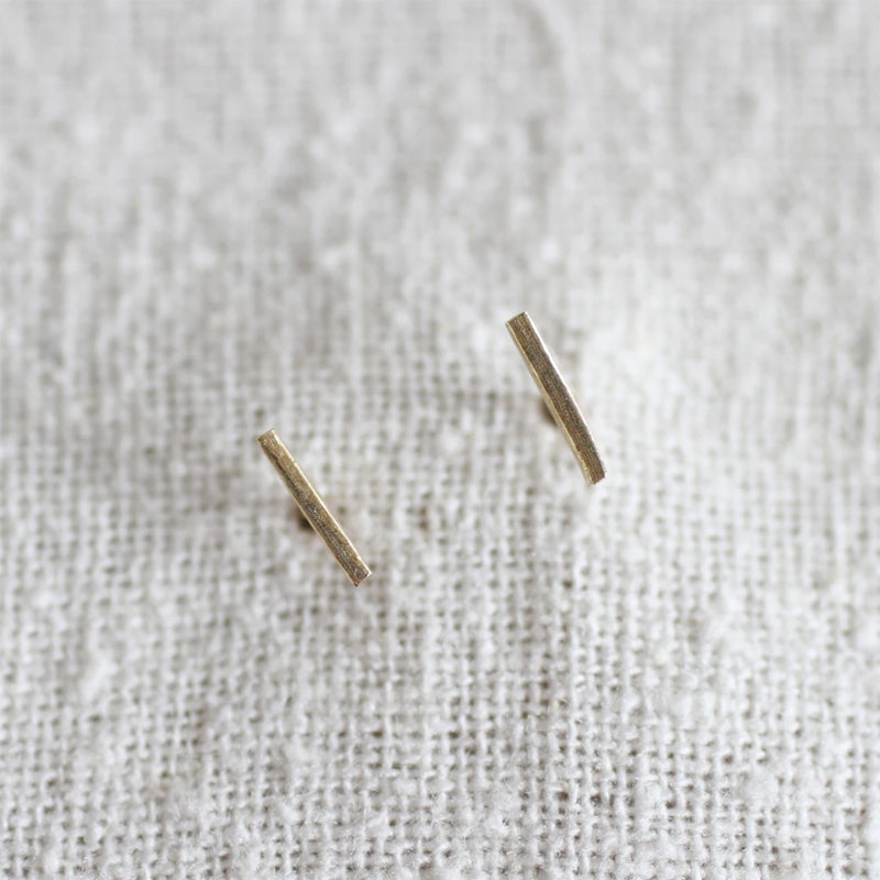14K Spruce Needle Studs