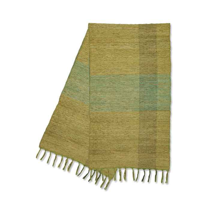 Vetiver Table Runner (Green Blocks) - KESTREL