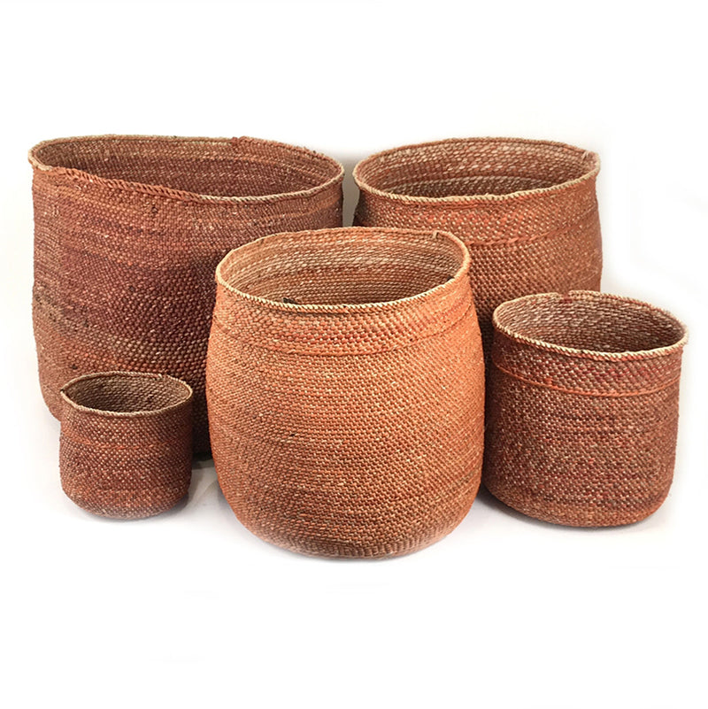 Iringa Basket - Solid Rust