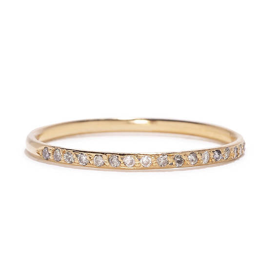 Pave Diamond Band - KESTREL