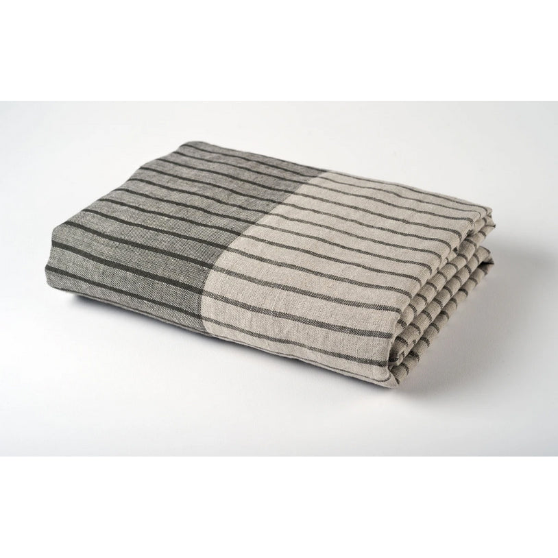 Striped Linen Picnic Blanket