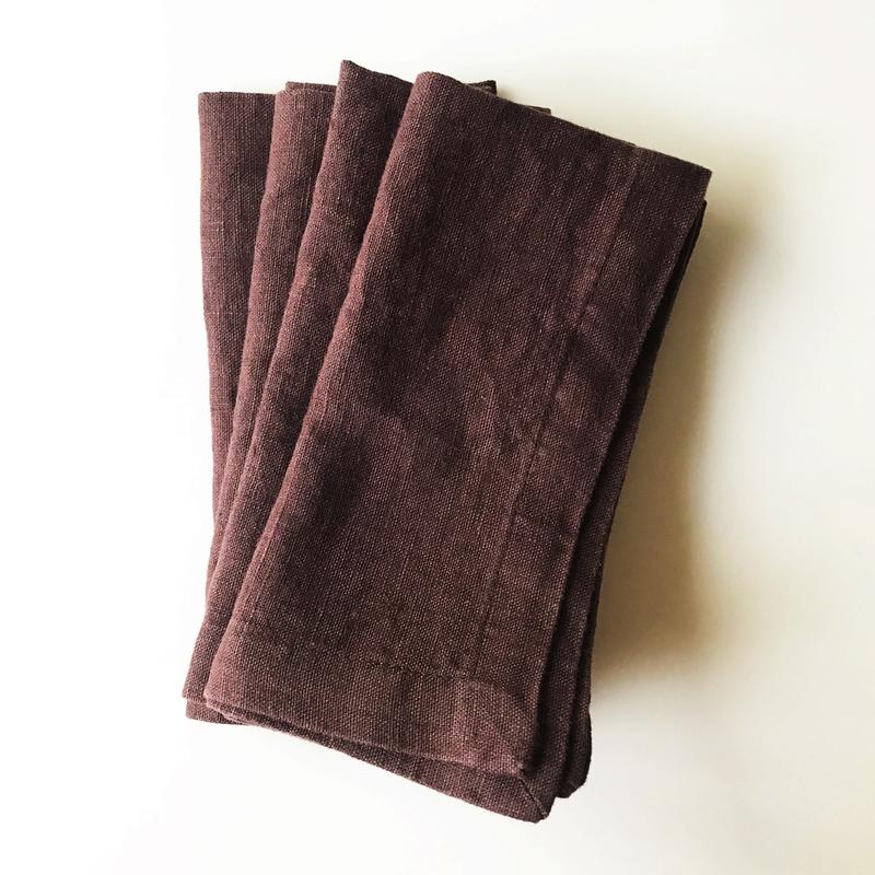 Linen Napkins - Set/2 - Mauve