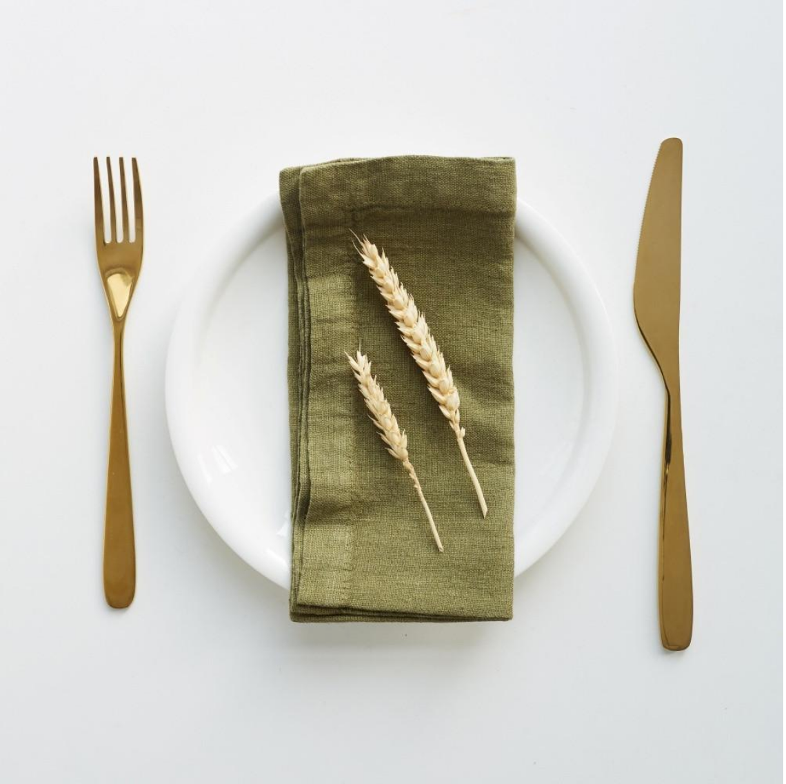 Linen Napkins - Set/2 - Martini Olive