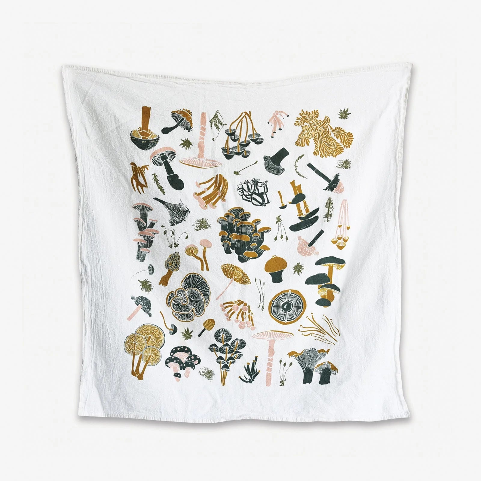 Mosses + Mushrooms Tea Towel