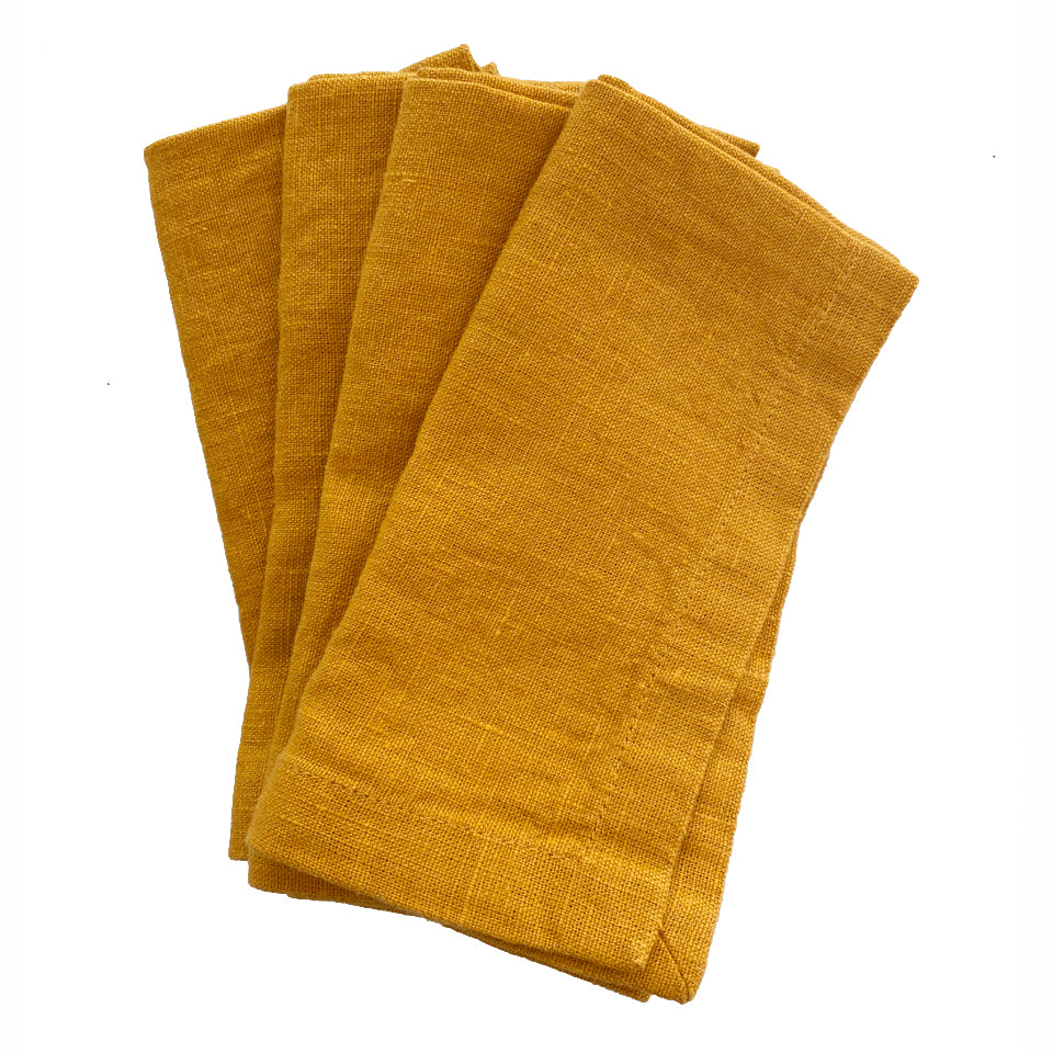 Linen Napkins - Set/2 - Mustard