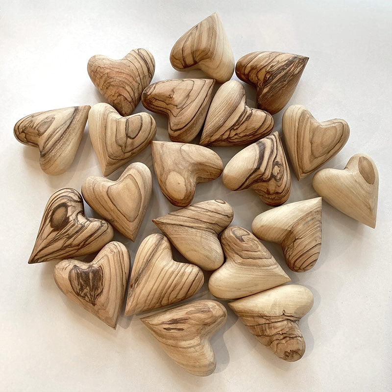 Olive Wood Heart