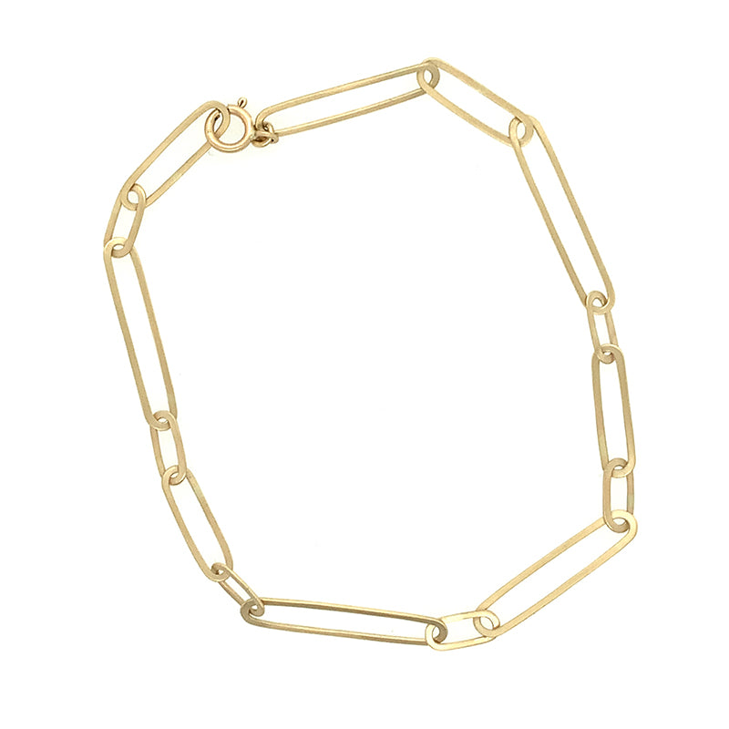 14k Ovalong Chain Bracelet
