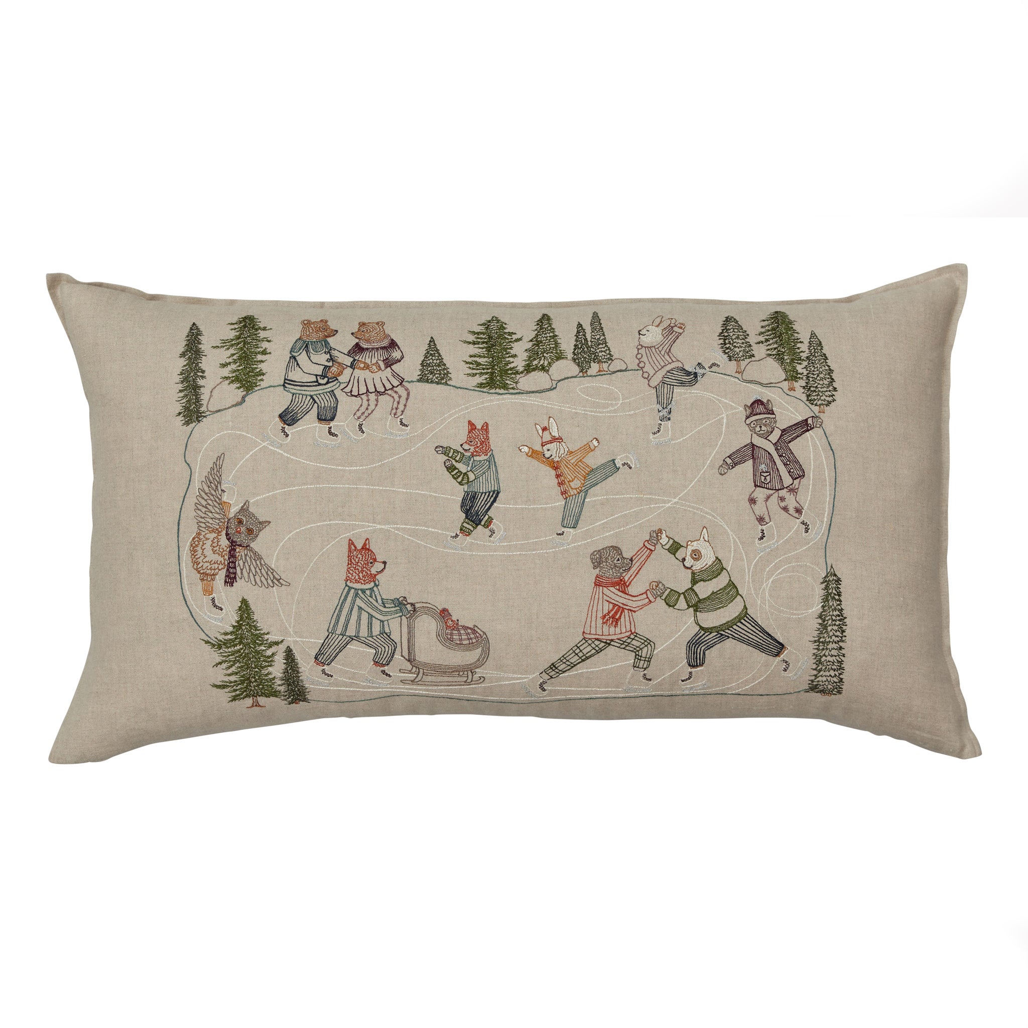 Ice Skaters Pillow