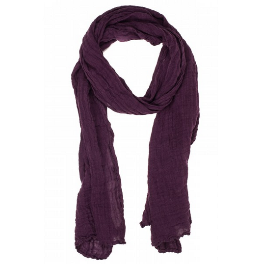 Linen Scarf - Plum