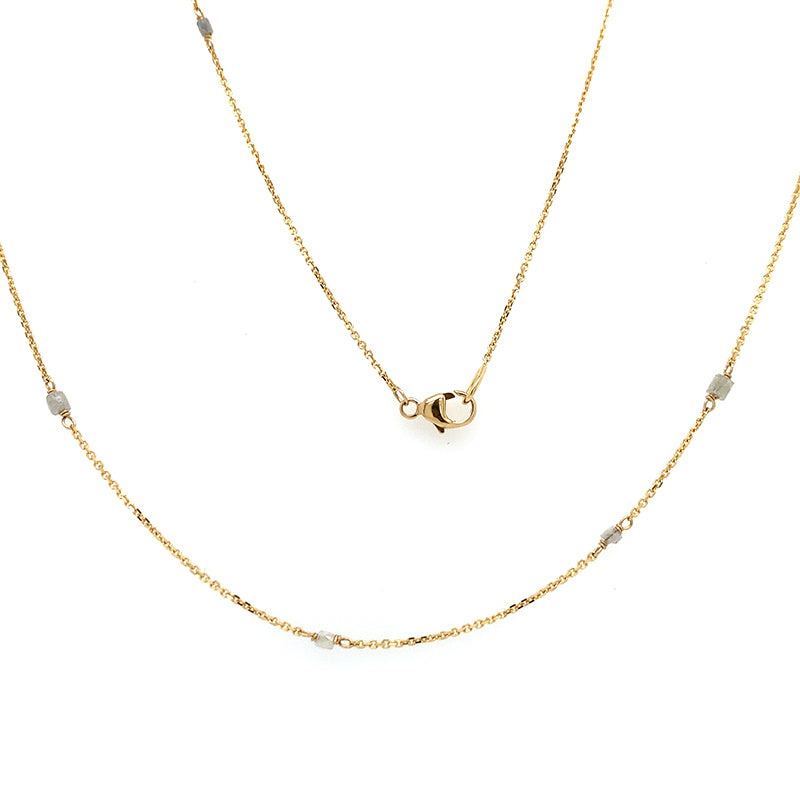 Random Slinky Grey Diamond Necklace