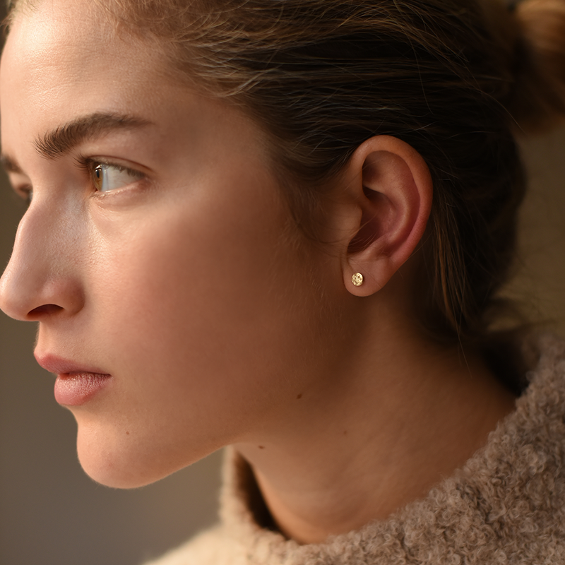 River Pebble Studs (Brass)