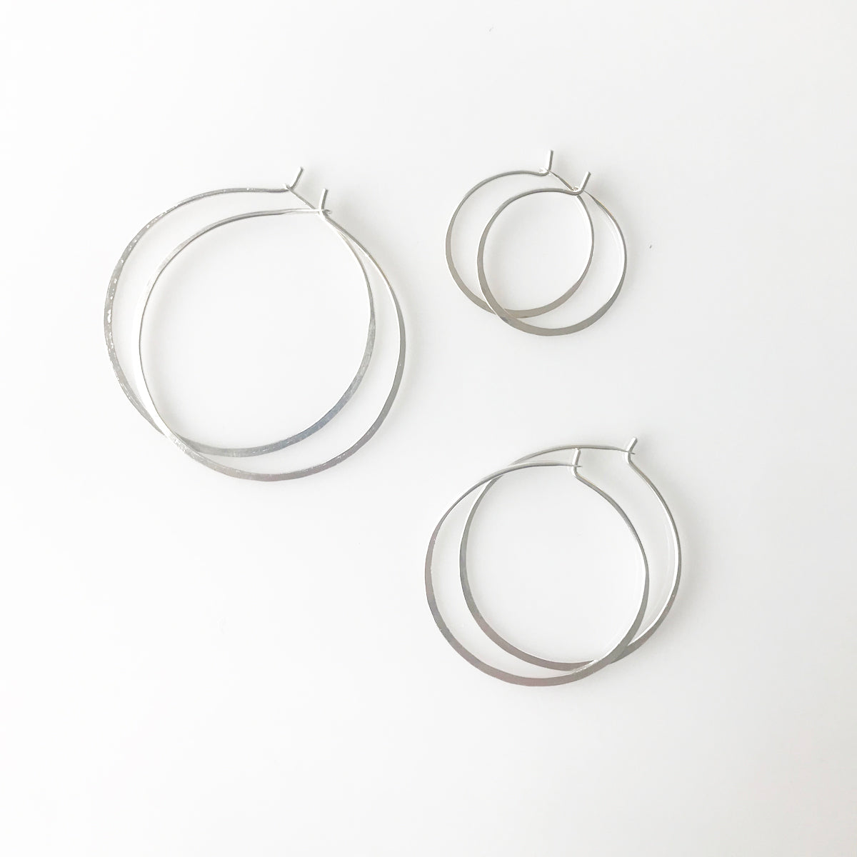 Satomi Round Sterling Hoop - KESTREL