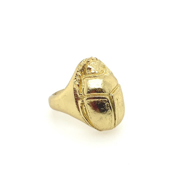 Brass Scarab Ring