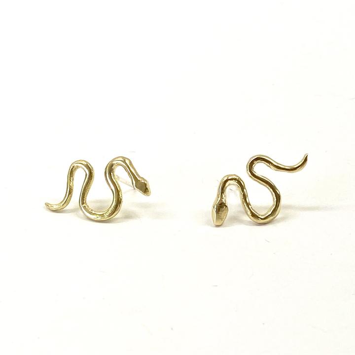 Brass Serpent Studs - KESTREL