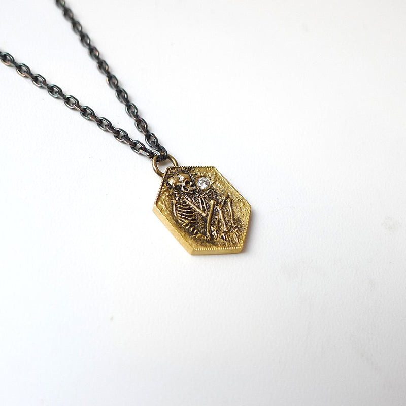 14k Shallow Grave Pendant Necklace