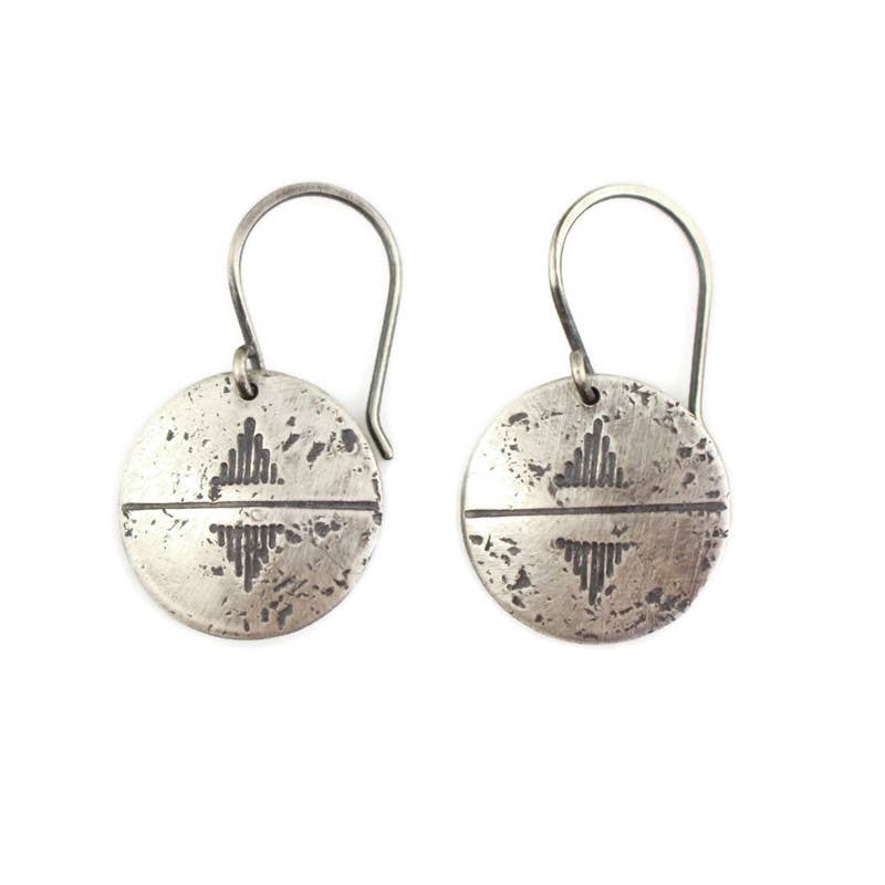 Silver Coin Earrings